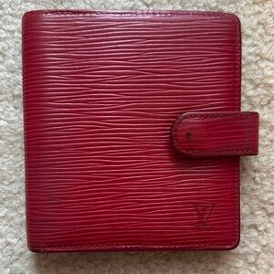 Louis Vuitton Burgundy Epi Leather Wallet